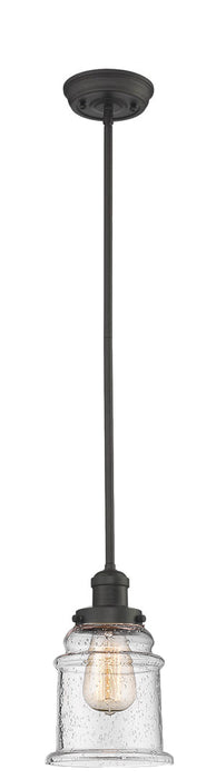 Innovations 201S-OB-G184 One Light Mini Pendant, Oil Rubbed Bronze