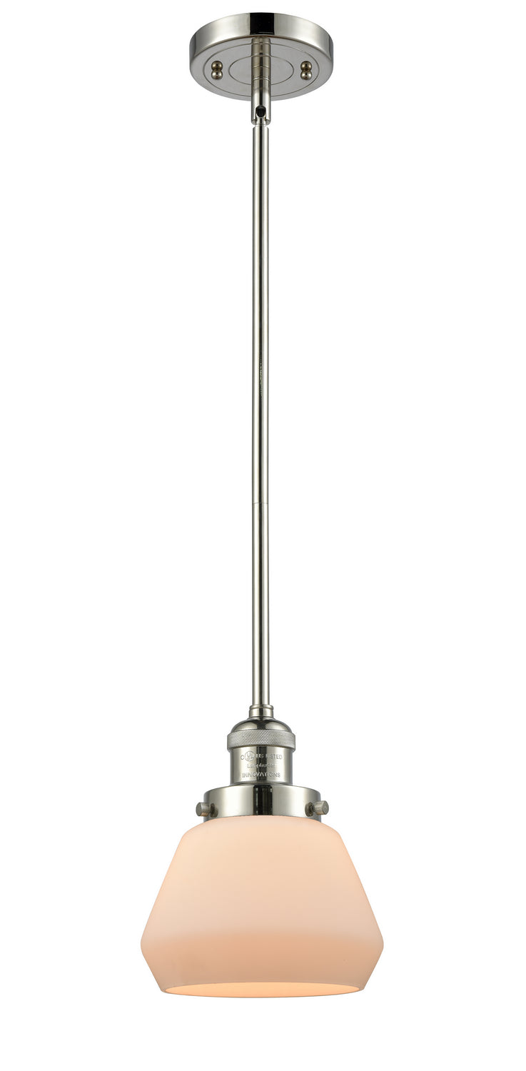Innovations 201S-PN-G171 One Light Mini Pendant, Polished Nickel