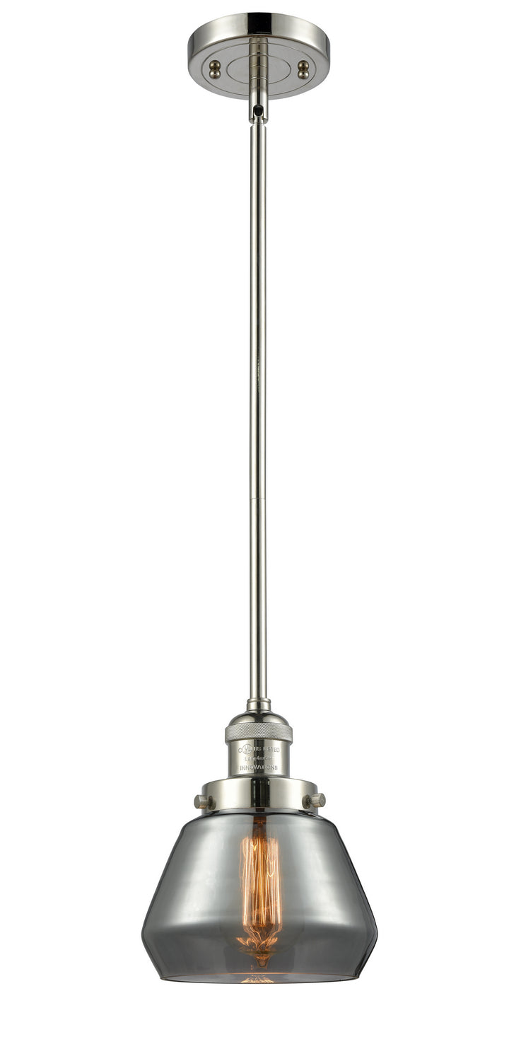 Innovations 201S-PN-G173 One Light Mini Pendant, Polished Nickel