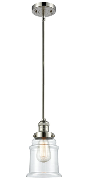 Innovations 201S-PN-G182 One Light Mini Pendant, Polished Nickel