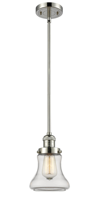 Innovations 201S-PN-G192 One Light Mini Pendant, Polished Nickel