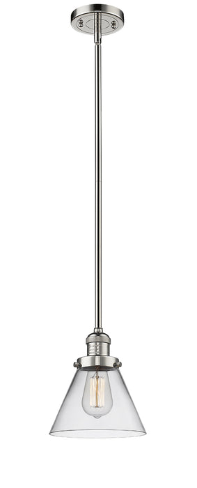 Innovations 201S-PN-G42 One Light Mini Pendant, Polished Nickel