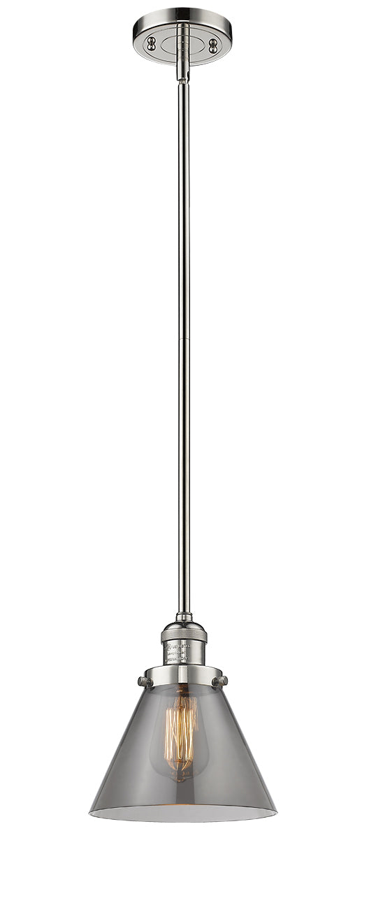 Innovations 201S-PN-G43 One Light Mini Pendant, Polished Nickel
