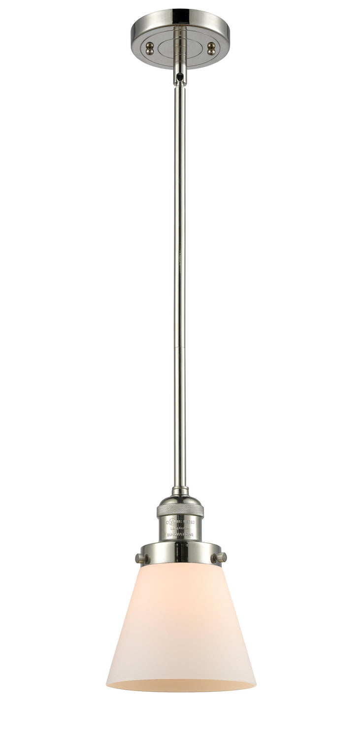 Innovations 201S-PN-G61 One Light Mini Pendant, Polished Nickel