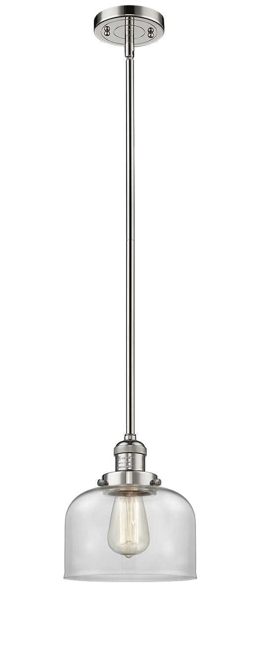 Innovations 201S-PN-G72 One Light Mini Pendant, Polished Nickel