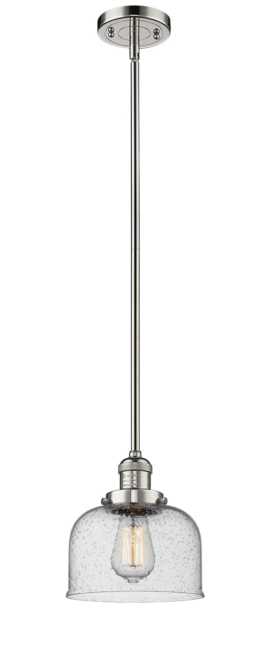 Innovations 201S-PN-G74 One Light Mini Pendant, Polished Nickel