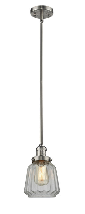 Innovations 201S-SN-G142 One Light Mini Pendant, Brushed Satin Nickel