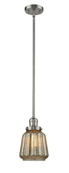 Innovations 201S-SN-G146 One Light Mini Pendant, Brushed Satin Nickel