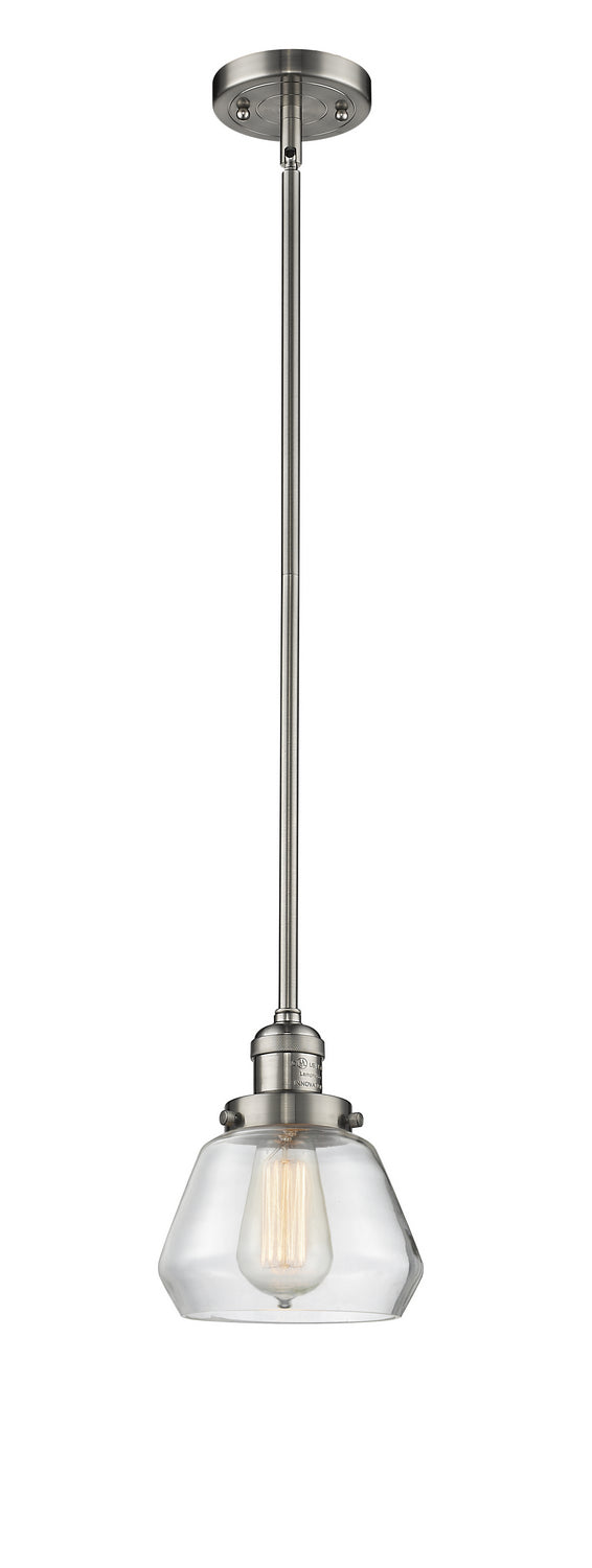 Innovations 201S-SN-G172 One Light Mini Pendant, Brushed Satin Nickel