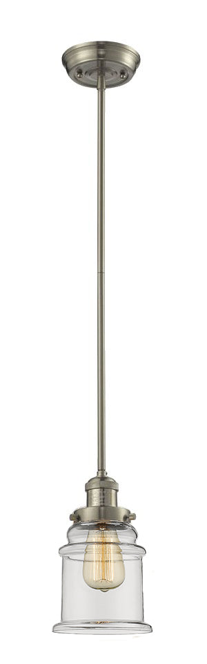 Innovations 201S-SN-G182 One Light Mini Pendant, Brushed Satin Nickel