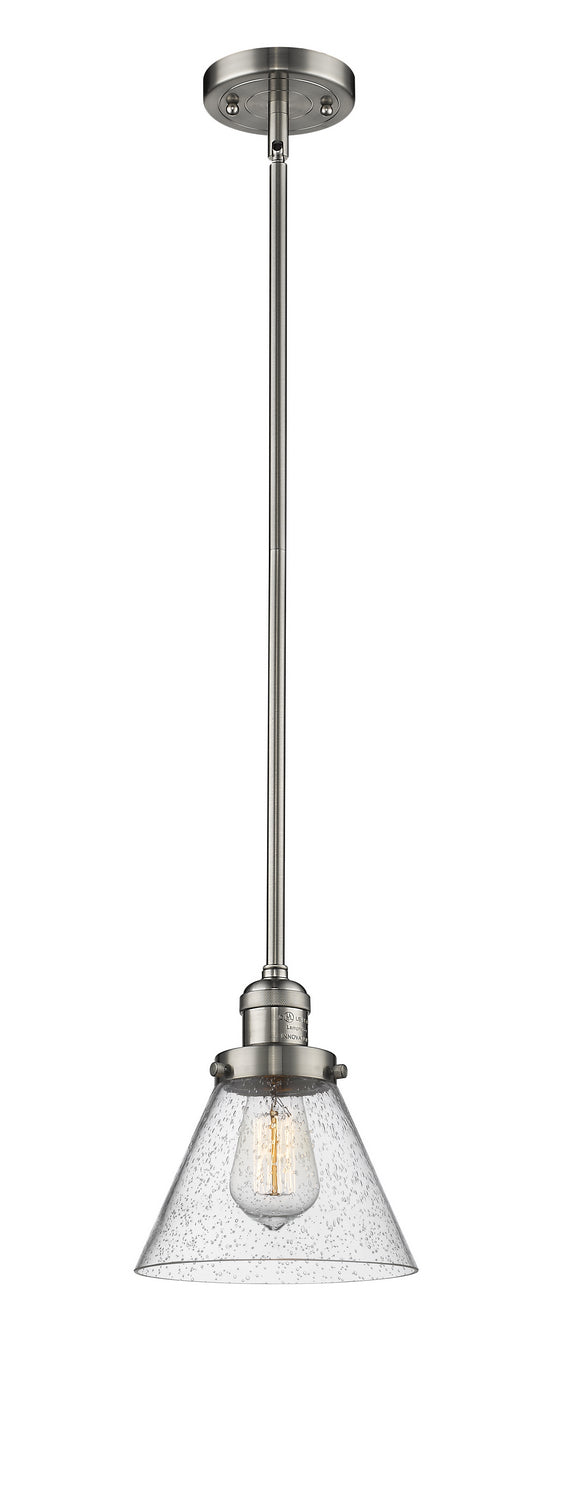 Innovations 201S-SN-G44 One Light Mini Pendant, Brushed Satin Nickel