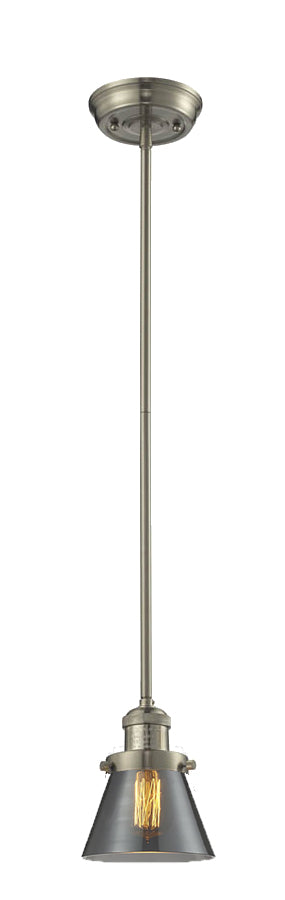 Innovations 201S-SN-G63 One Light Mini Pendant, Brushed Satin Nickel