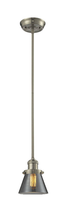 Innovations 201S-SN-G63 One Light Mini Pendant, Brushed Satin Nickel