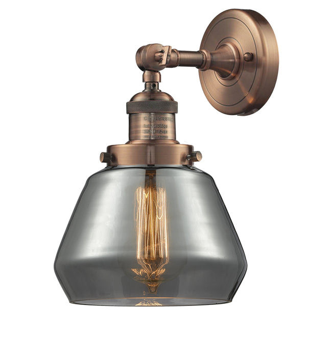 Innovations 203-AC-G173 One Light Wall Sconce, Antique Copper