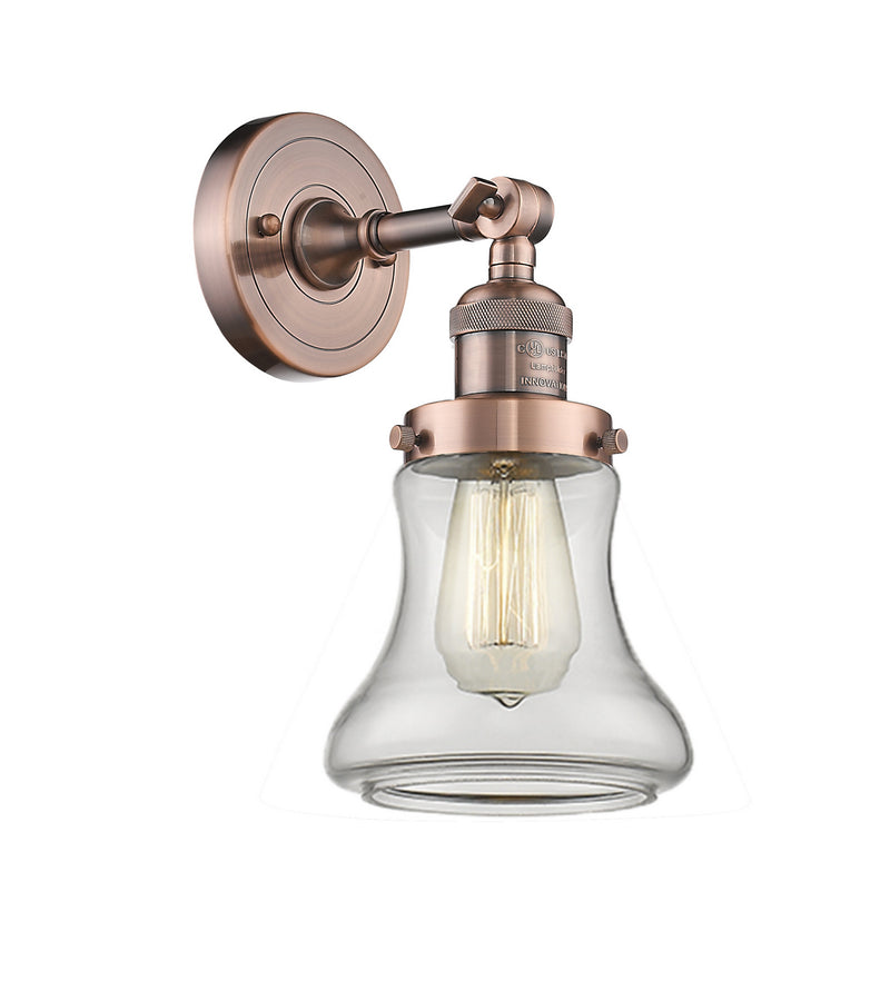 Innovations 203-AC-G192 One Light Wall Sconce, Antique Copper