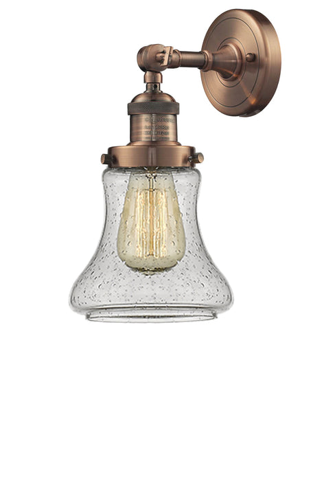 Innovations 203-AC-G194 One Light Wall Sconce, Antique Copper