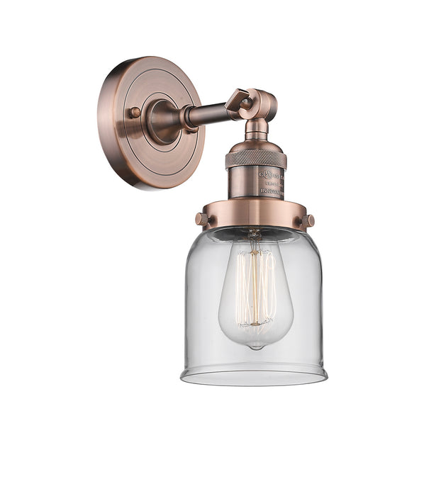 Innovations 203-AC-G52 One Light Wall Sconce, Antique Copper