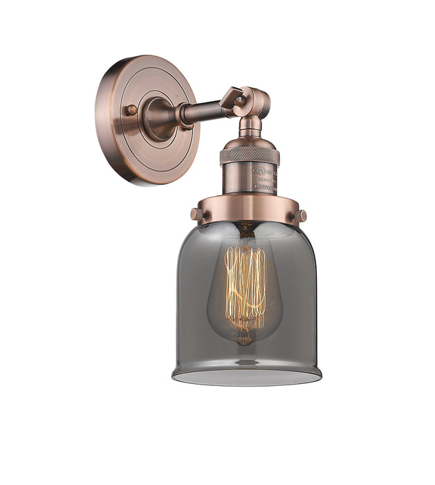 Innovations 203-AC-G53 One Light Wall Sconce, Antique Copper