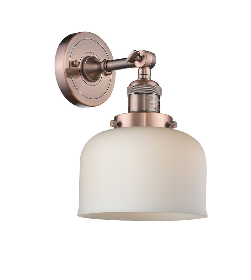 Innovations 203-AC-G71 One Light Wall Sconce, Antique Copper