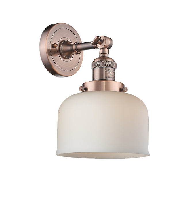 Innovations 203-AC-G71 One Light Wall Sconce, Antique Copper