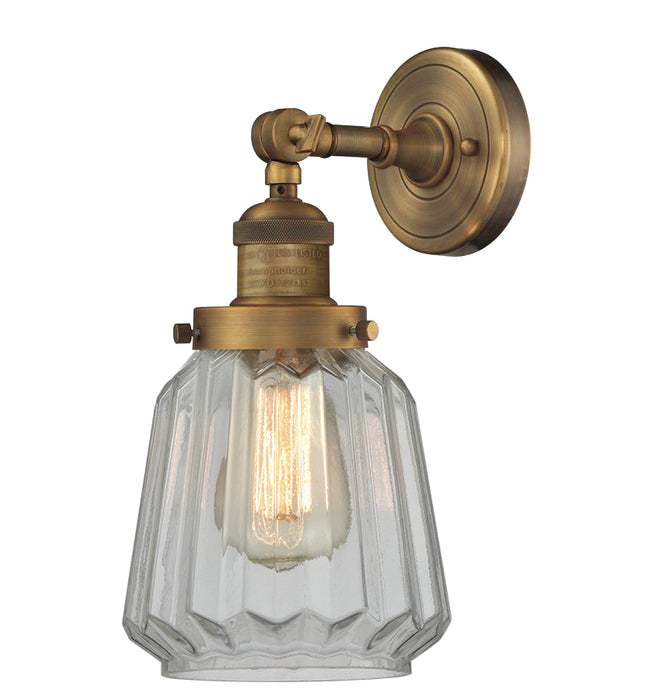 Innovations 203-BB-G142 One Light Wall Sconce, Brushed Brass