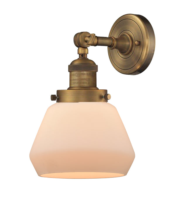 Innovations 203-BB-G171 One Light Wall Sconce, Brushed Brass