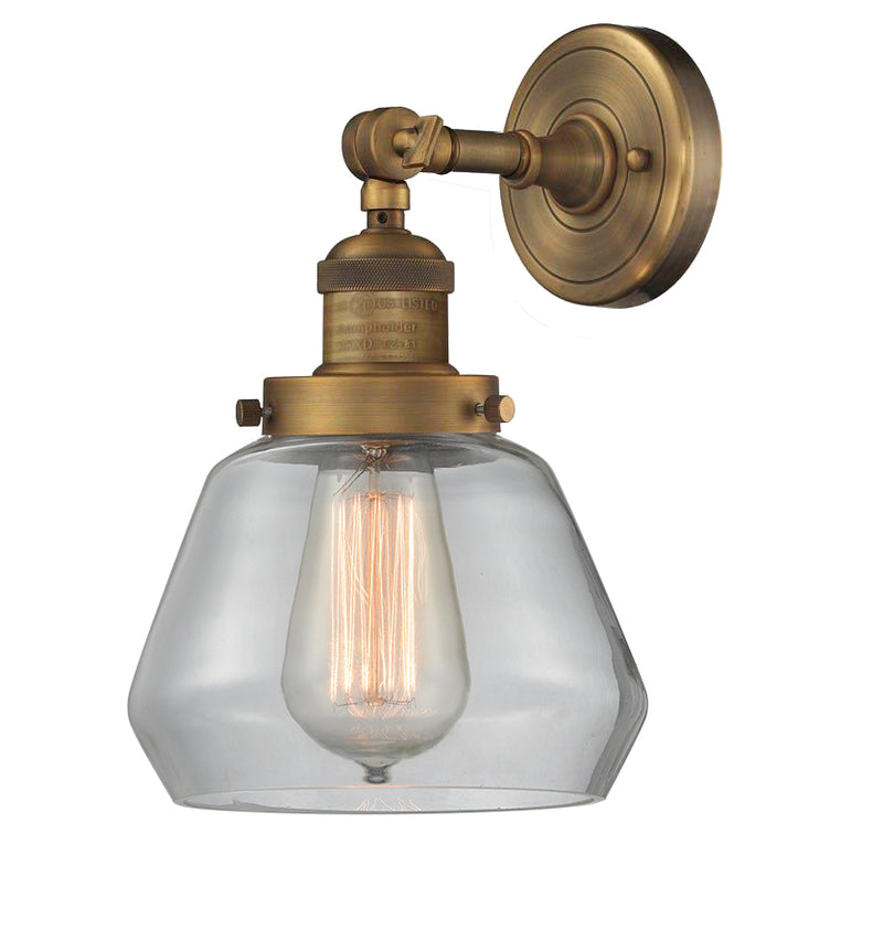 Innovations 203-BB-G172 One Light Wall Sconce, Brushed Brass