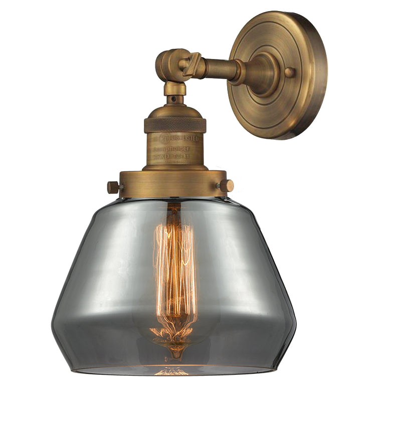 Innovations 203-BB-G173 One Light Wall Sconce, Brushed Brass
