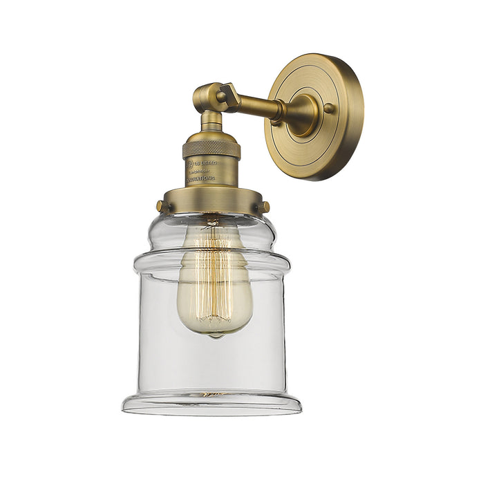 Innovations 203-BB-G182 One Light Wall Sconce, Brushed Brass