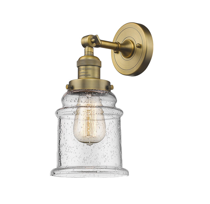 Innovations 203-BB-G184 One Light Wall Sconce, Brushed Brass