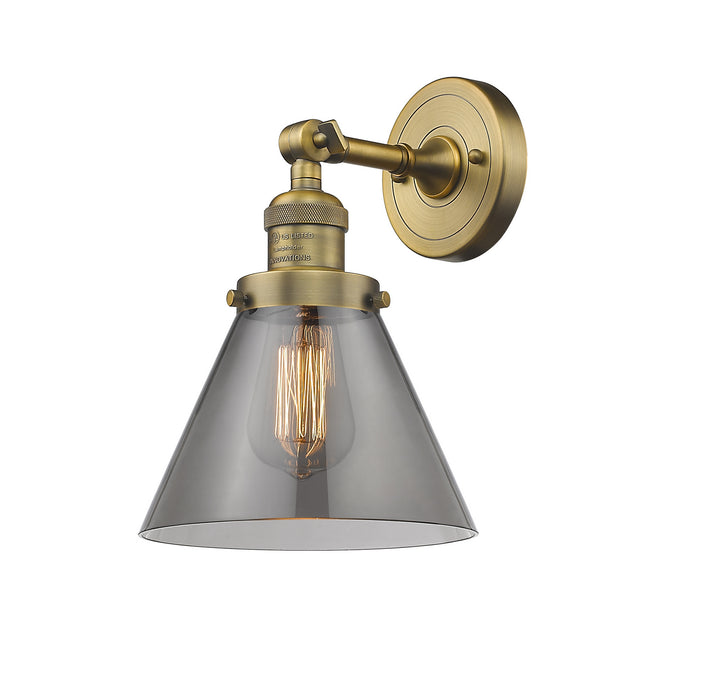 Innovations 203-BB-G43 One Light Wall Sconce, Brushed Brass