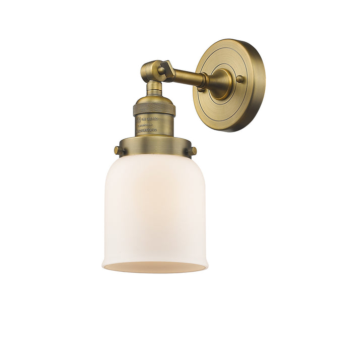 Innovations 203-BB-G51 One Light Wall Sconce, Brushed Brass