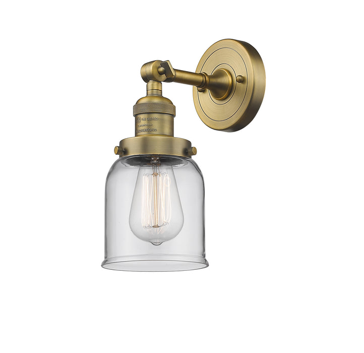 Innovations 203-BB-G52 One Light Wall Sconce, Brushed Brass
