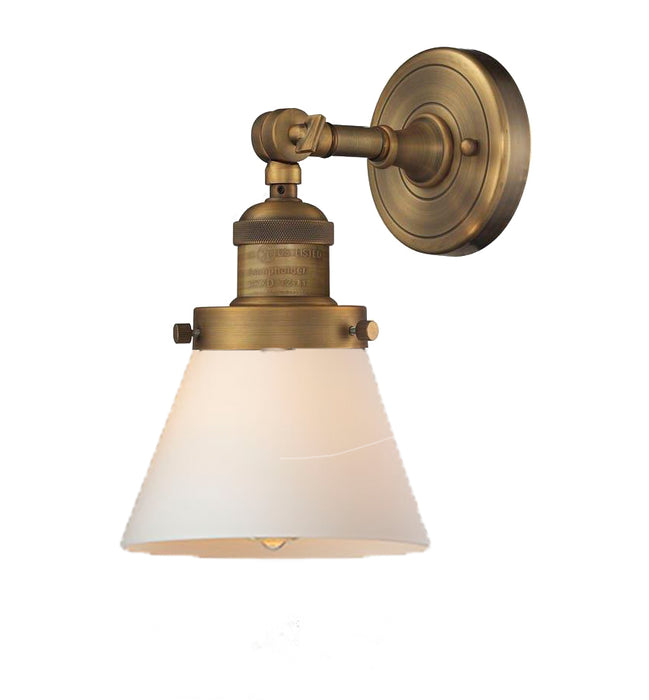 Innovations 203-BB-G61 One Light Wall Sconce, Brushed Brass