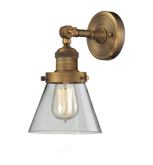 Innovations 203-BB-G62 One Light Wall Sconce, Brushed Brass
