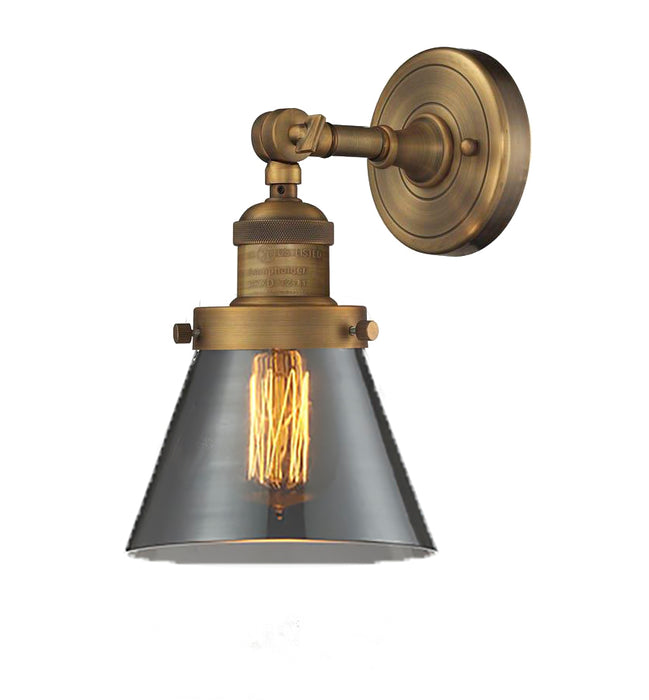 Innovations 203-BB-G63 One Light Wall Sconce, Brushed Brass