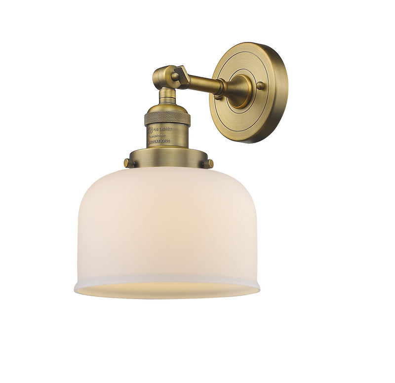 Innovations 203-BB-G71 One Light Wall Sconce, Brushed Brass