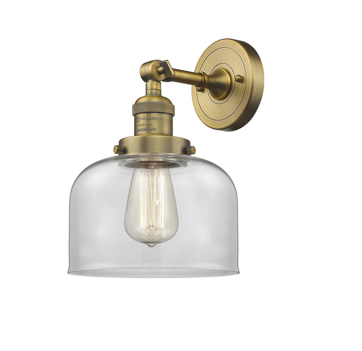 Innovations 203-BB-G72 One Light Wall Sconce, Brushed Brass