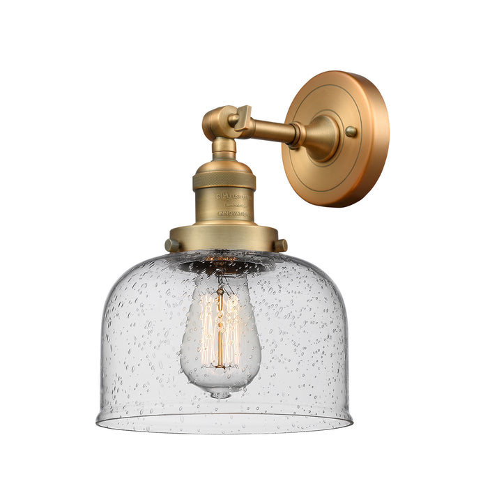 Innovations 203-BB-G74 One Light Wall Sconce, Brushed Brass
