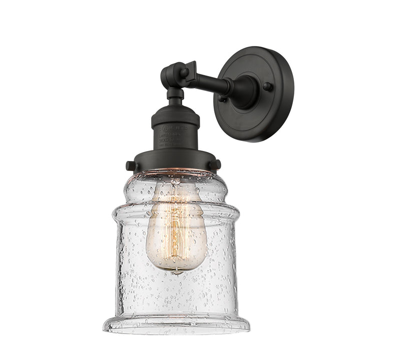Innovations 203-OB-G184 One Light Wall Sconce, Oil Rubbed Bronze