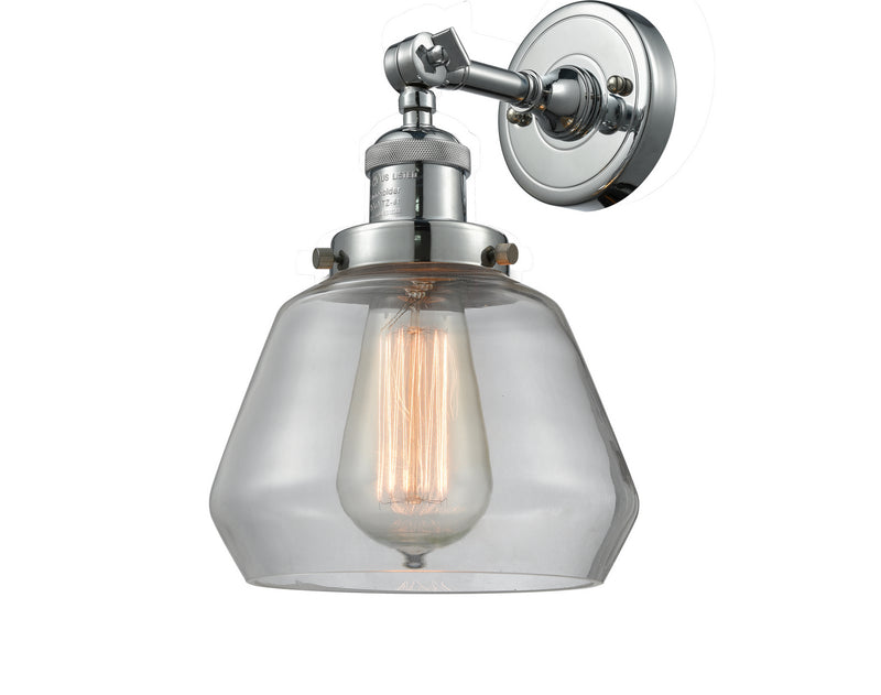 Innovations 203-PC-G172 One Light Wall Sconce, Polished Chrome
