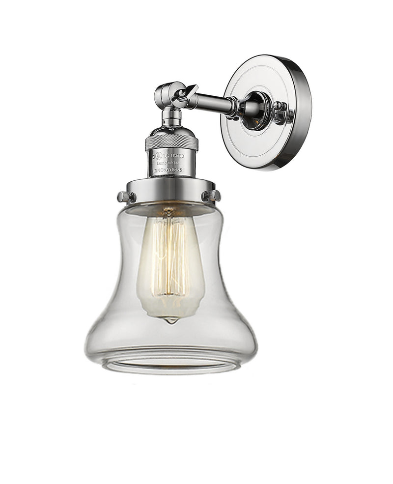 Innovations 203-PC-G192 One Light Wall Sconce, Polished Chrome