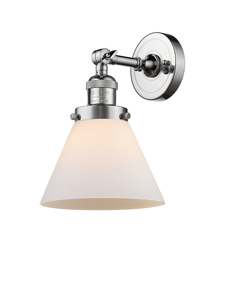 Innovations 203-PC-G41 One Light Wall Sconce, Polished Chrome
