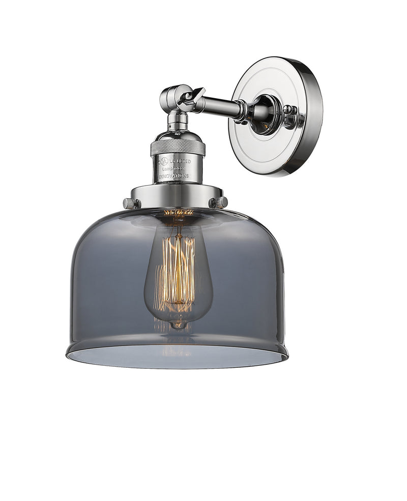 Innovations 203-PC-G73 One Light Wall Sconce, Polished Chrome
