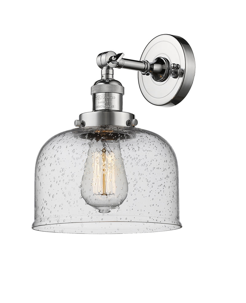 Innovations 203-PC-G74 One Light Wall Sconce, Polished Chrome