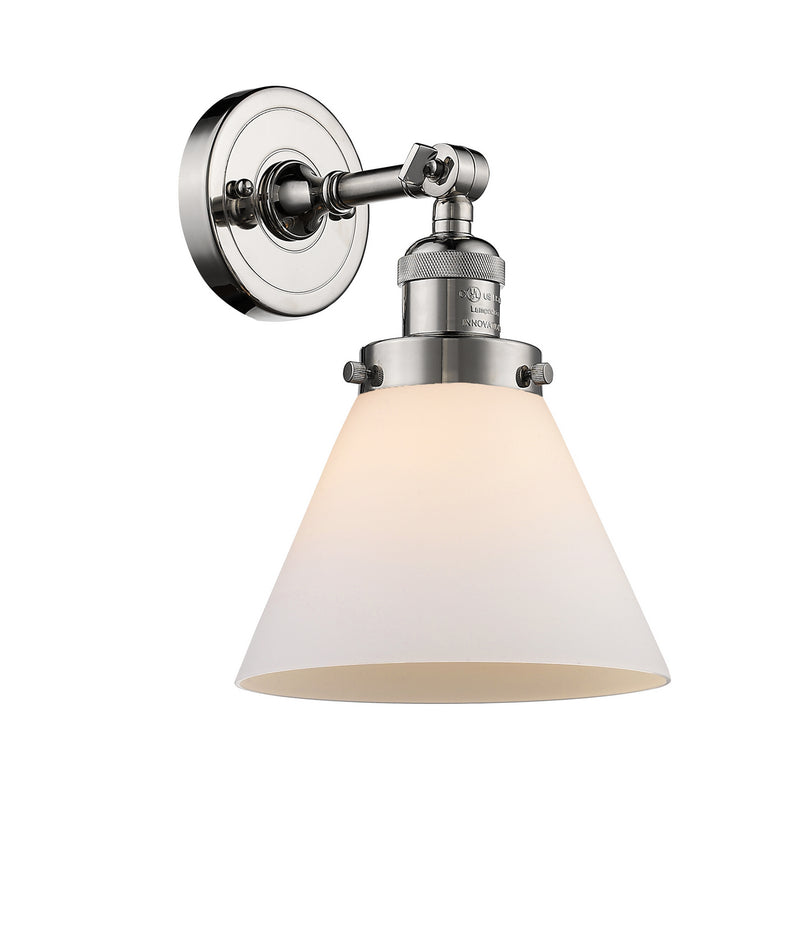 Innovations 203-PN-G41 One Light Wall Sconce, Polished Nickel