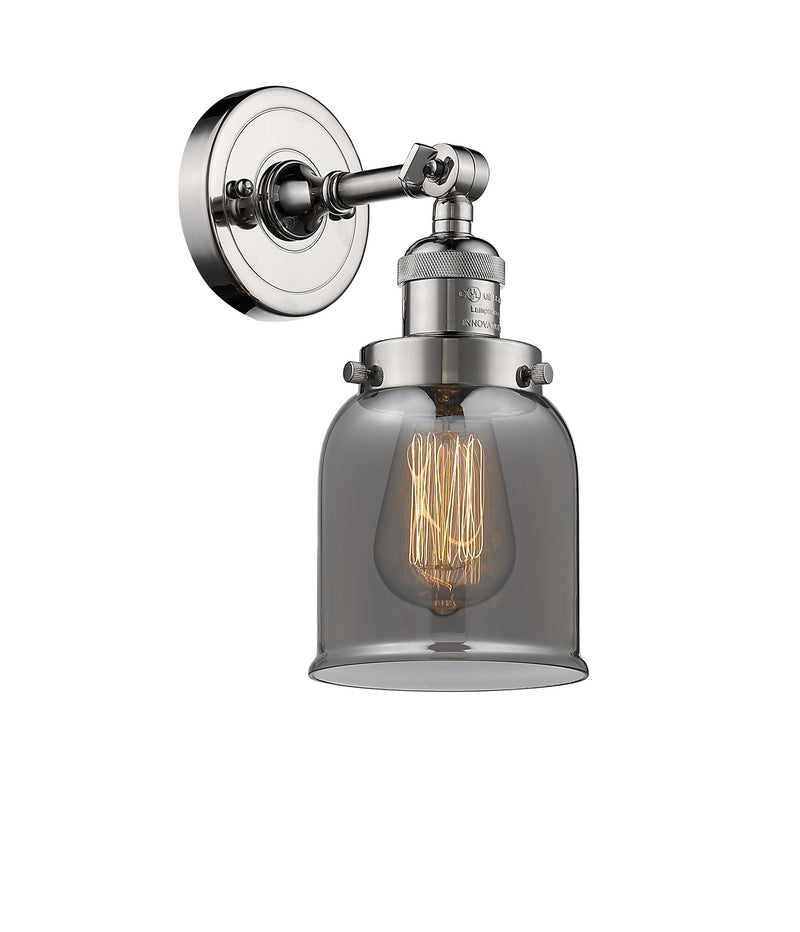 Innovations 203-PN-G53 One Light Wall Sconce, Polished Nickel