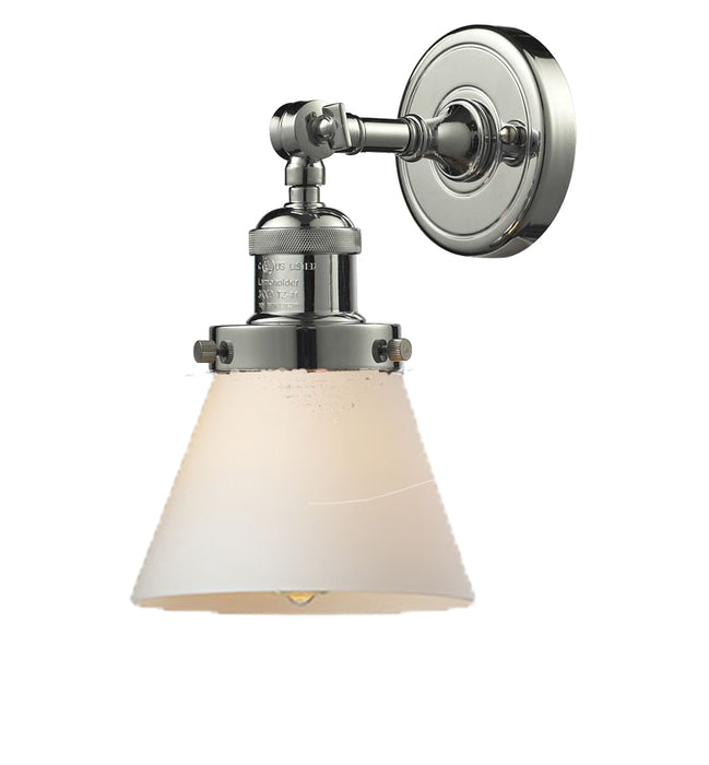 Innovations 203-PN-G61 One Light Wall Sconce, Polished Nickel