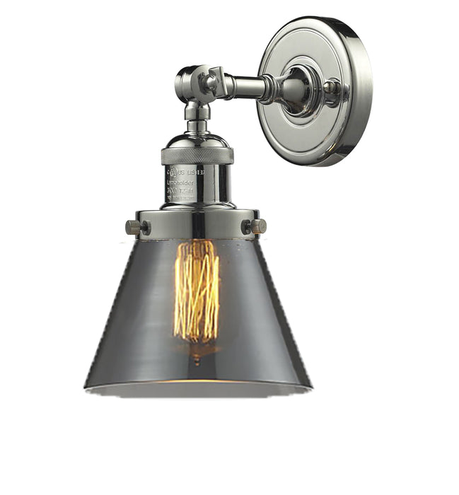 Innovations 203-PN-G63 One Light Wall Sconce, Polished Nickel