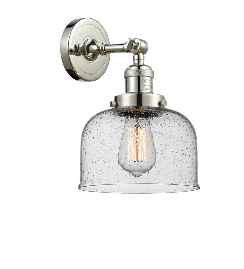 Innovations 203-PN-G74 One Light Wall Sconce, Polished Nickel